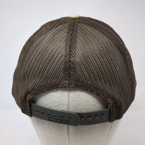 Twin Troller Ambassador Trucker Cap Brown OS Adjustable Mesh Back Richardson - Picture 6 of 10